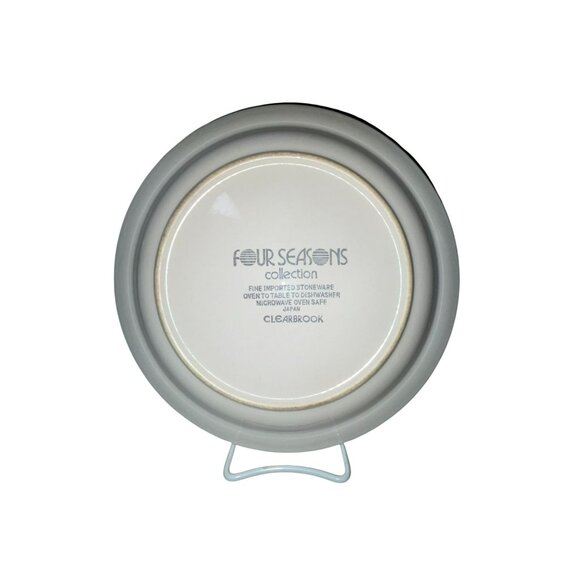 Vintage Four Seasons Clearbrook Plate Used Replacement Brown Cream Japan - Picture 9 of 12